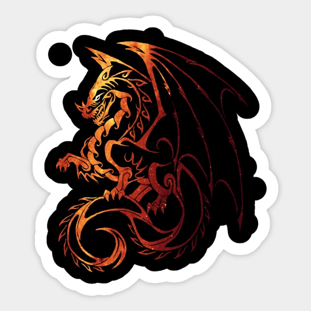 Dragon Sticker by Elyssiel